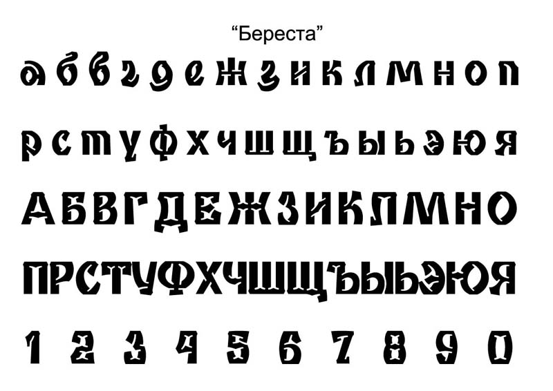 Ростов шрифт на русском